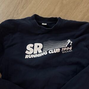 Sporty & Rich Navy Crewneck Sweater